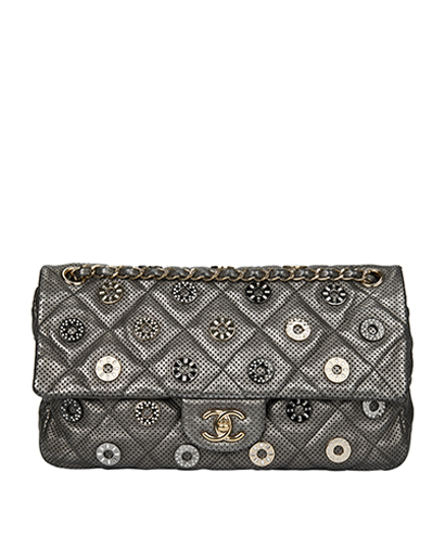 Paris-Dubai' Embellished Bag, £1,850, Handbags, Grey/Silver, Leather, Front view